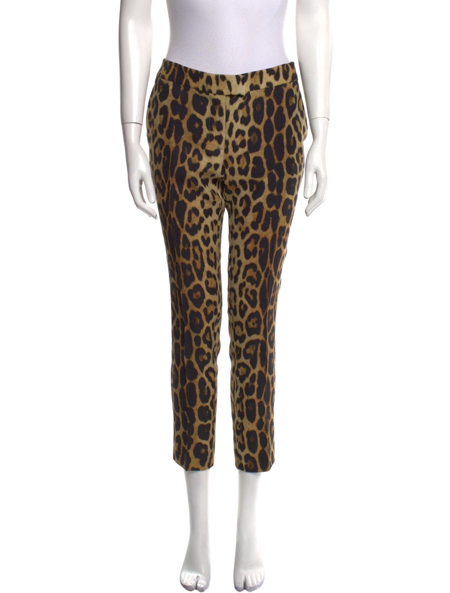 Moschino Animal Print Straight Leg Pants