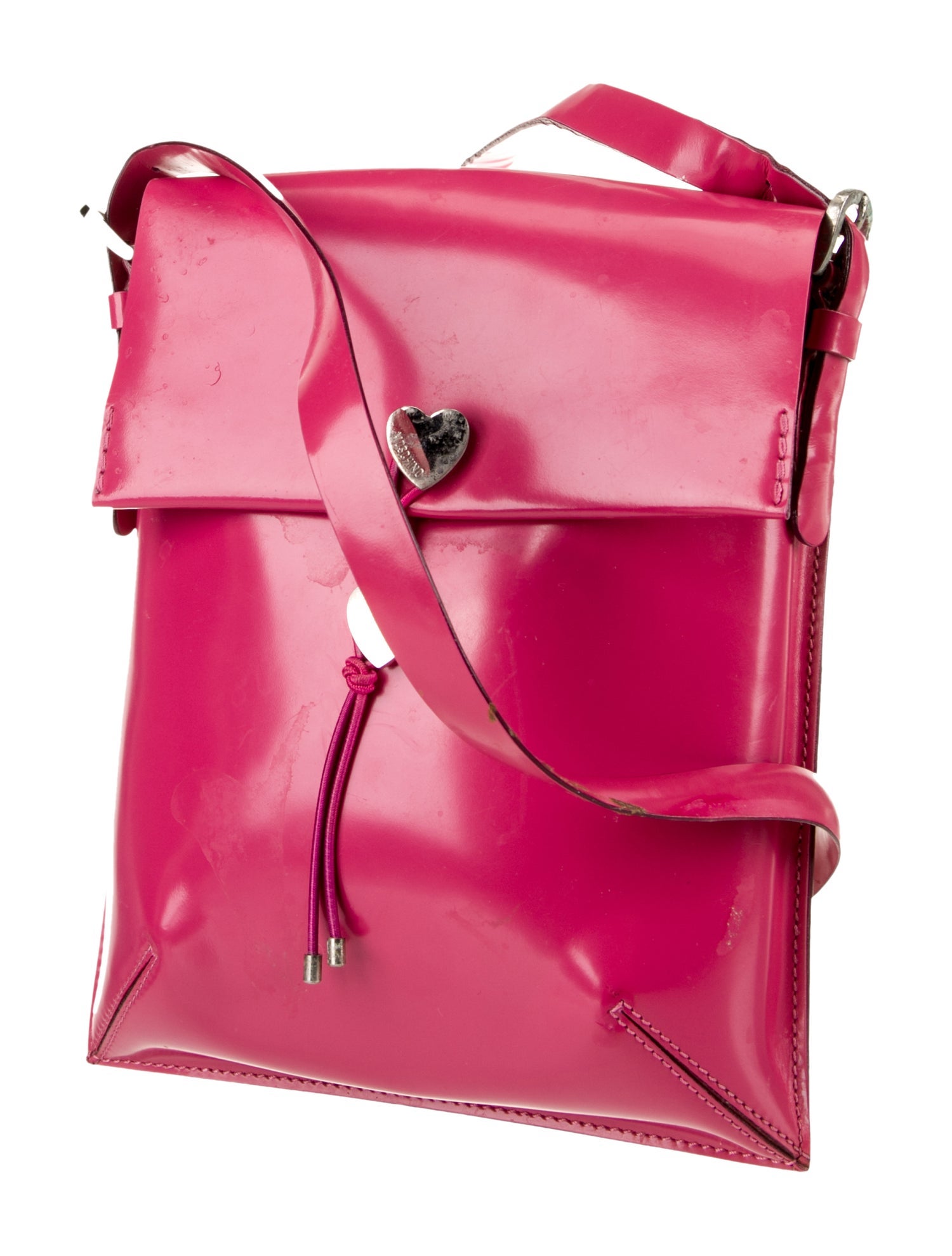 Moschino Patent Leather Crossbody Bag