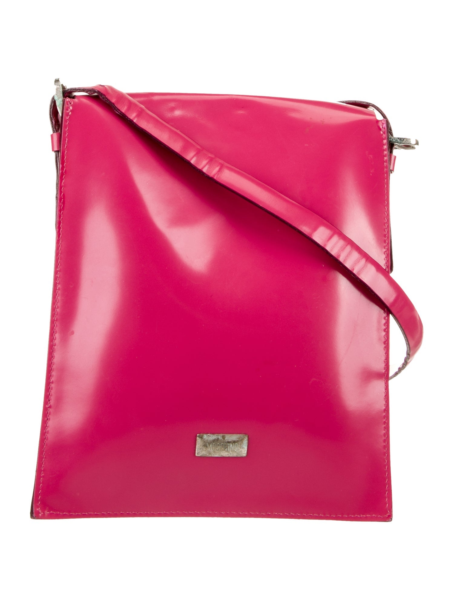 Moschino Patent Leather Crossbody Bag