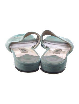 Moschino Suede Slides