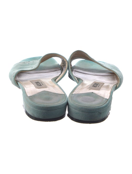 Moschino Suede Slides