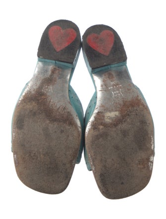 Moschino Suede Slides