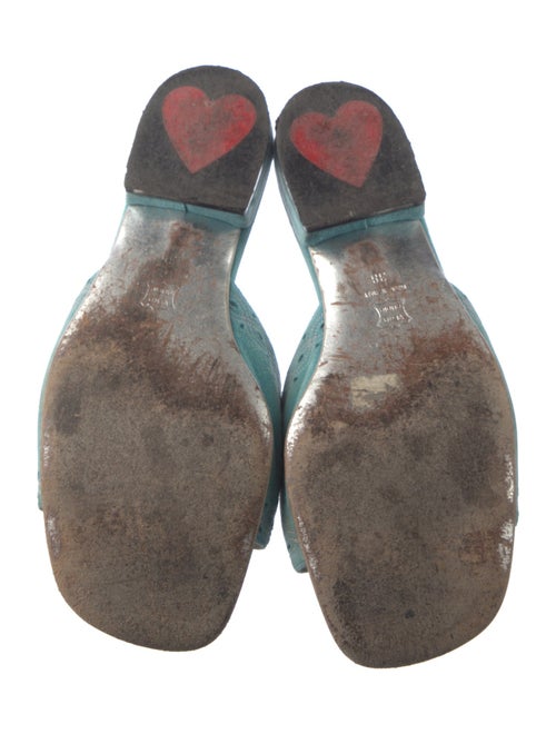 Moschino Suede Slides