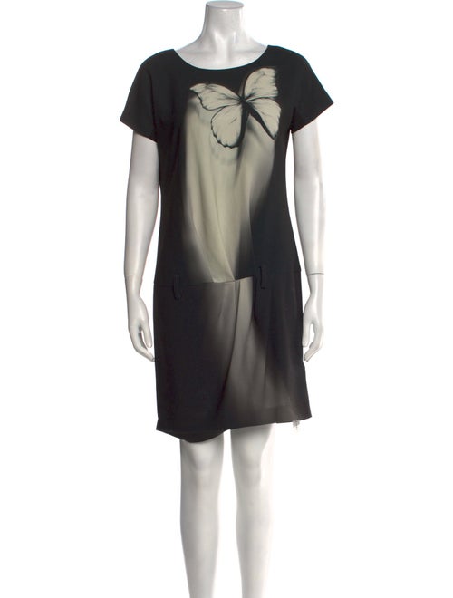 Moschino Bateau Neckline Mini Dress