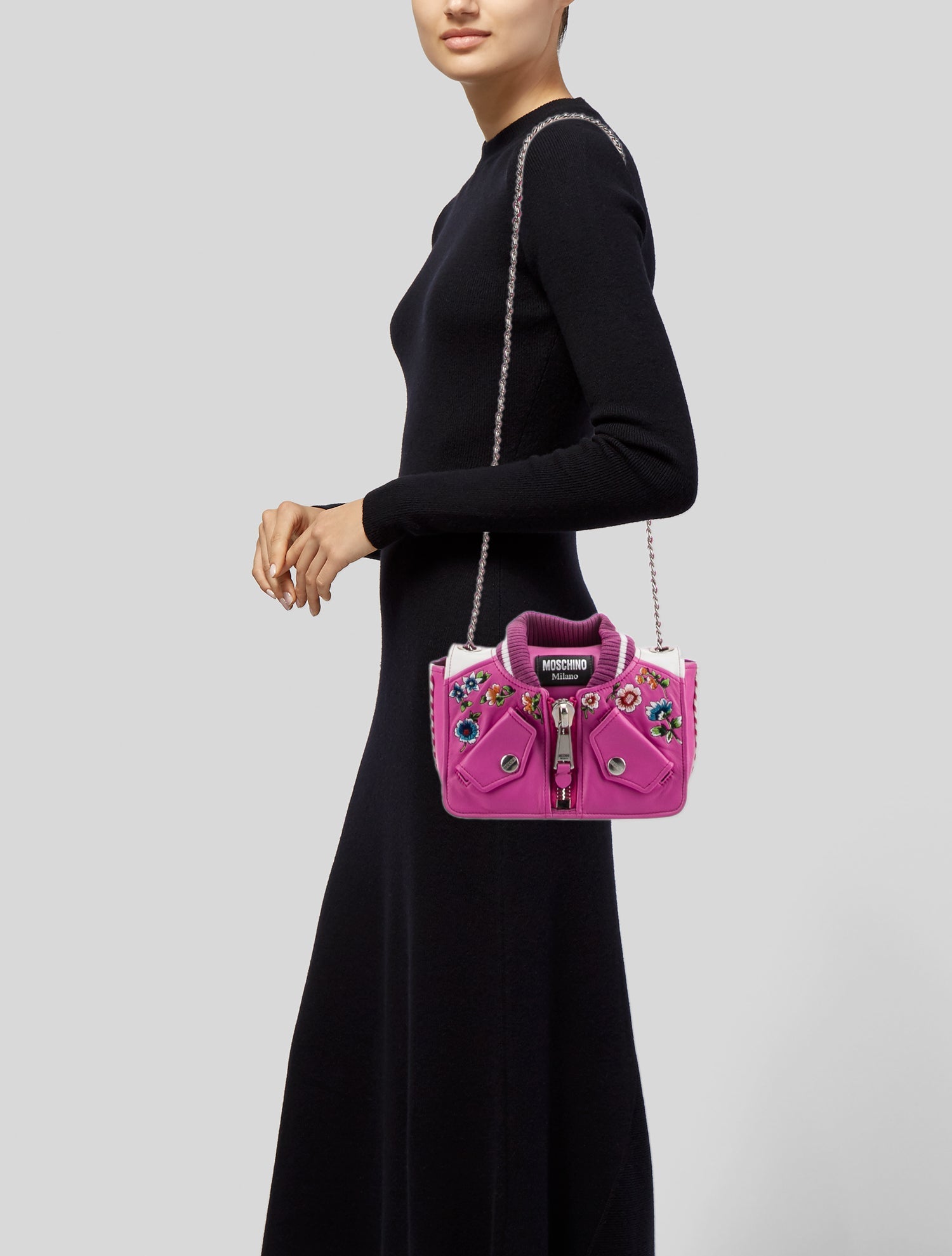 Moschino Leather Shoulder Bag