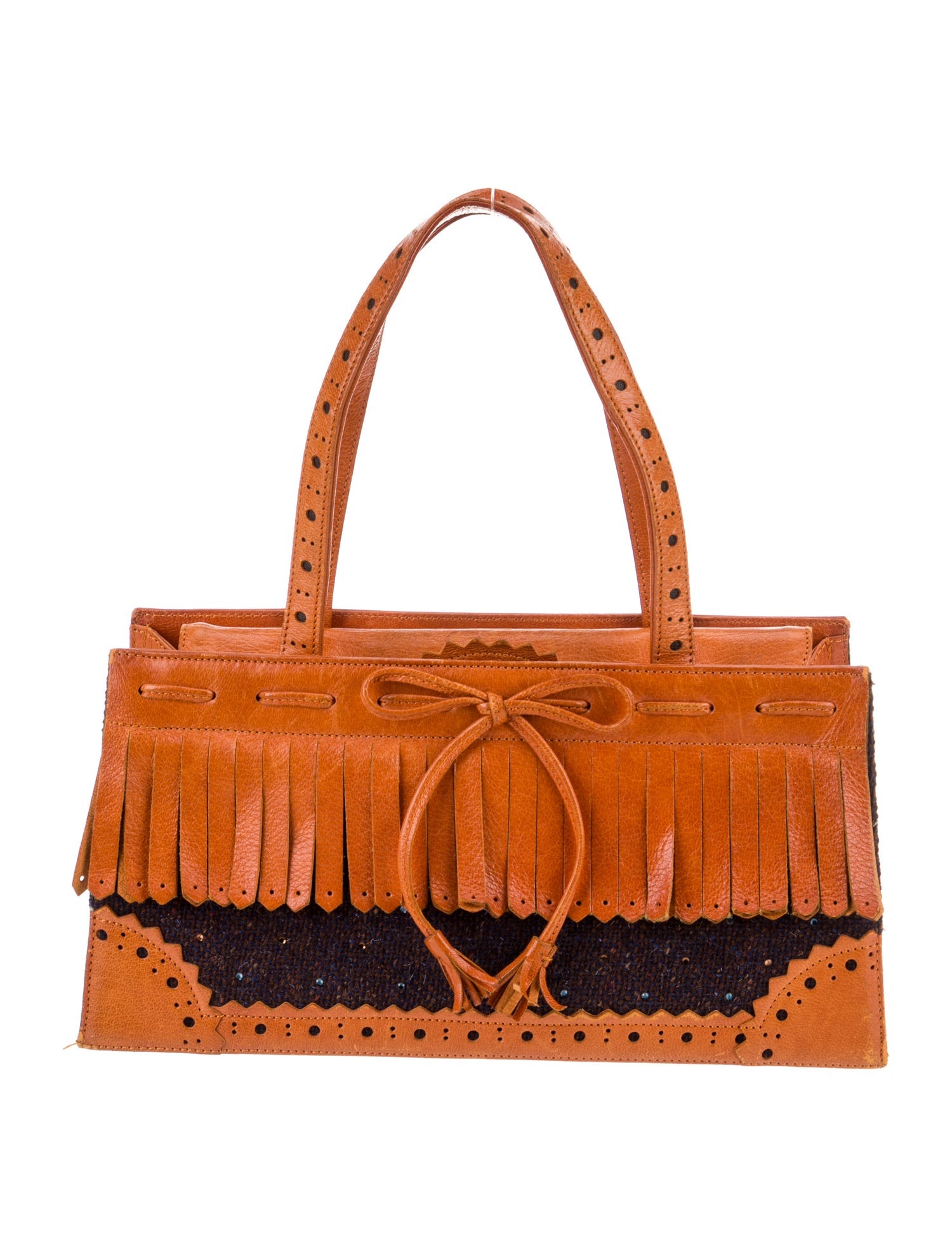 Moschino Canvas Top Handle Bag