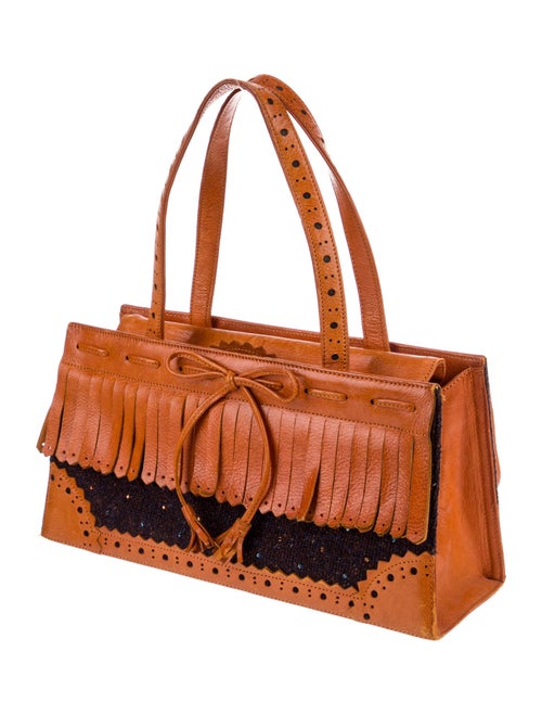 Moschino Canvas Top Handle Bag