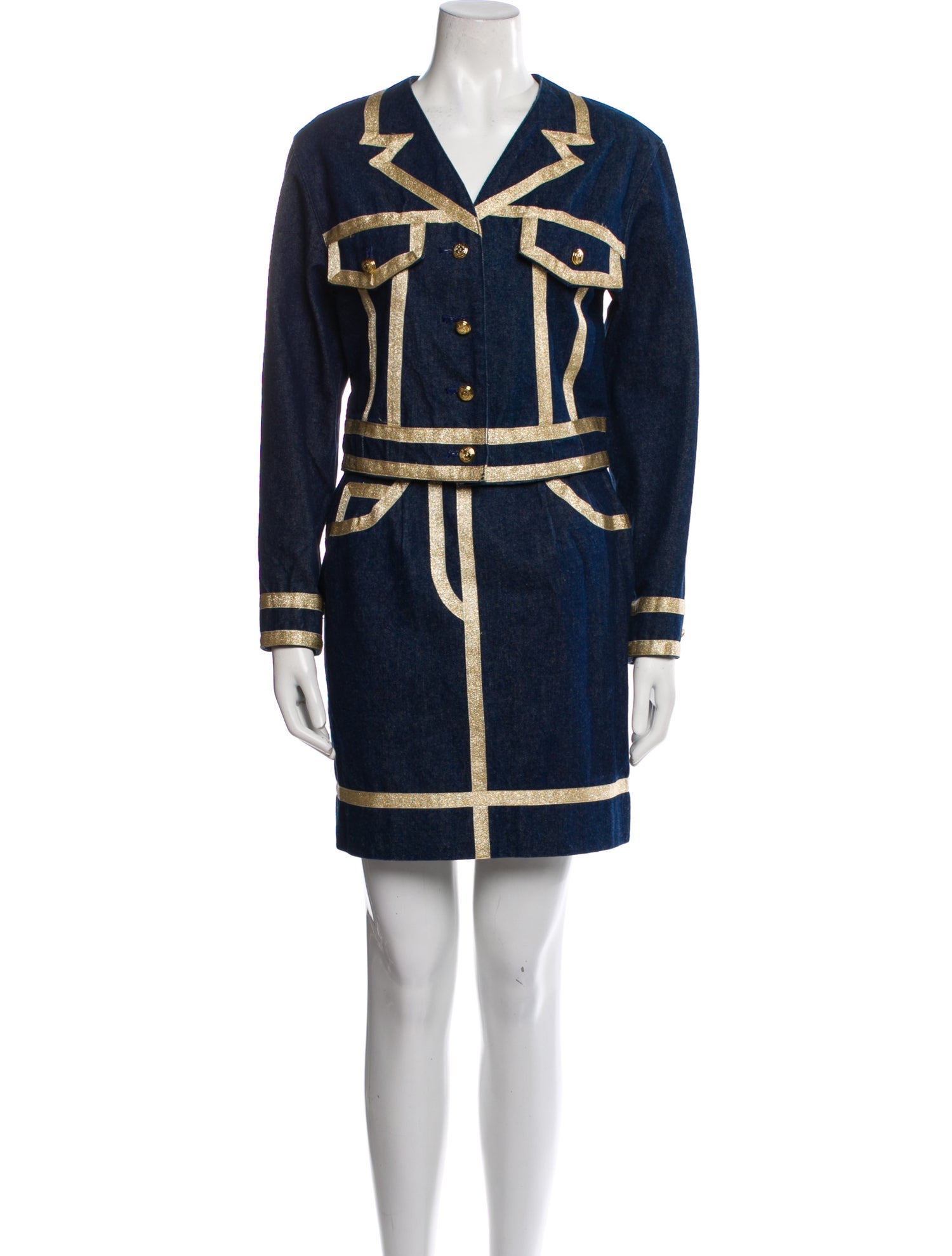 Moschino Jeans Vintage 1990's Skirt Set