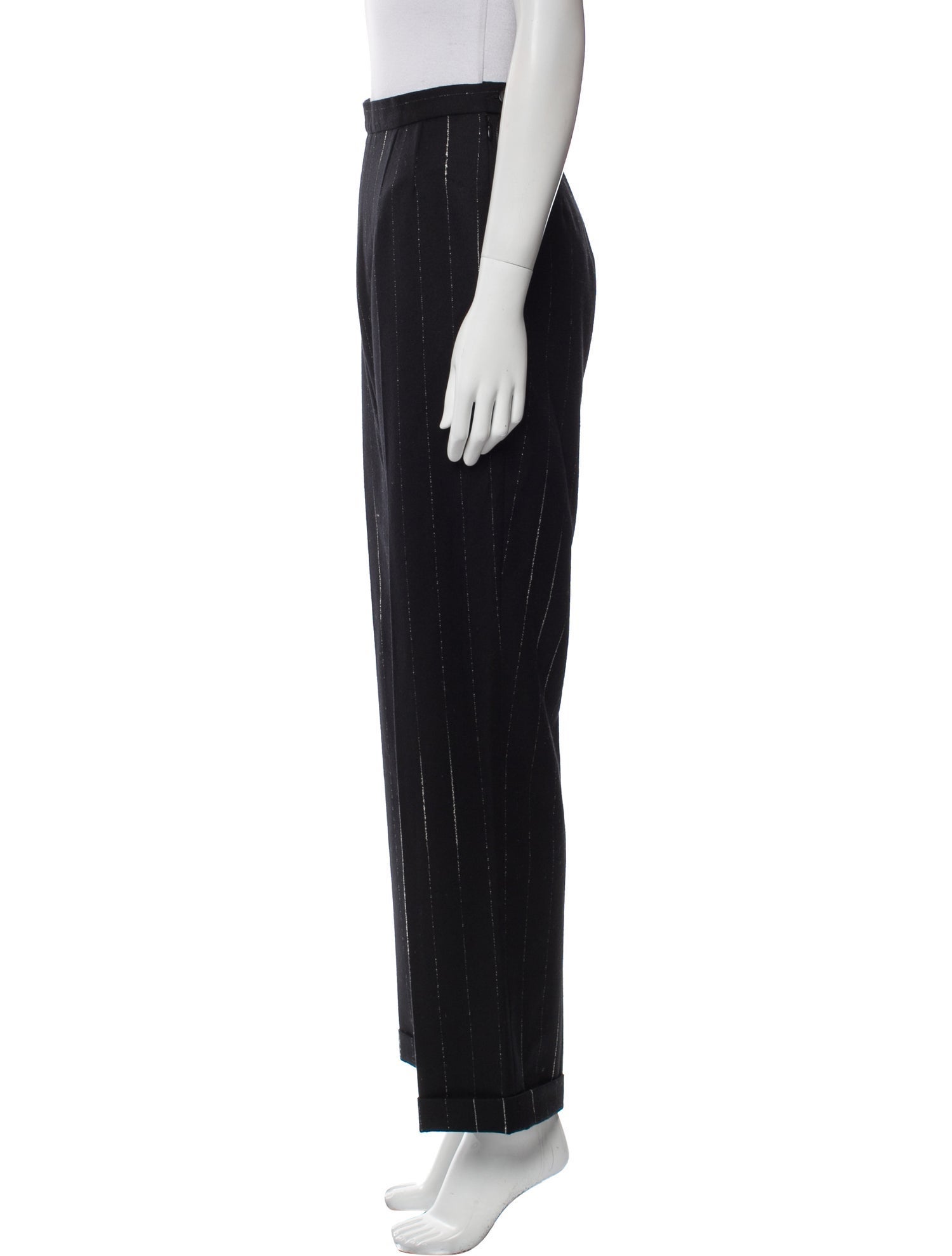Moschino Virgin Wool Wide Leg Pants