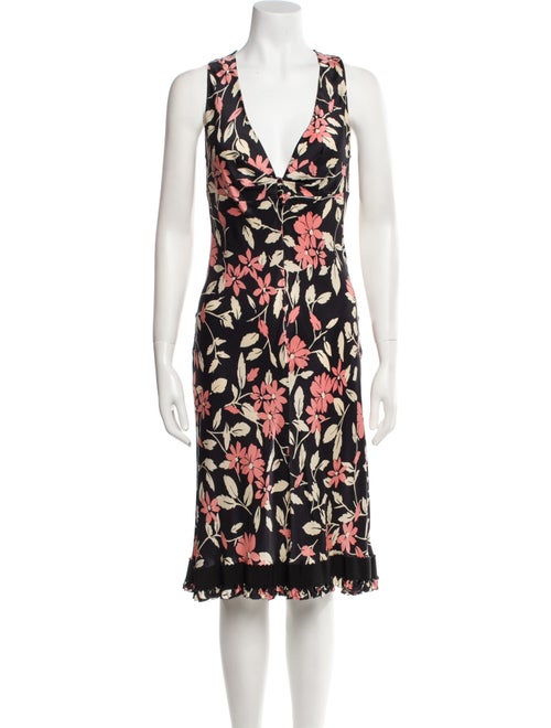 Moschino Floral Print Midi Length Dress