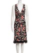 Moschino Floral Print Midi Length Dress