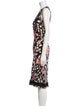 Moschino Floral Print Midi Length Dress