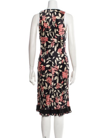 Moschino Floral Print Midi Length Dress