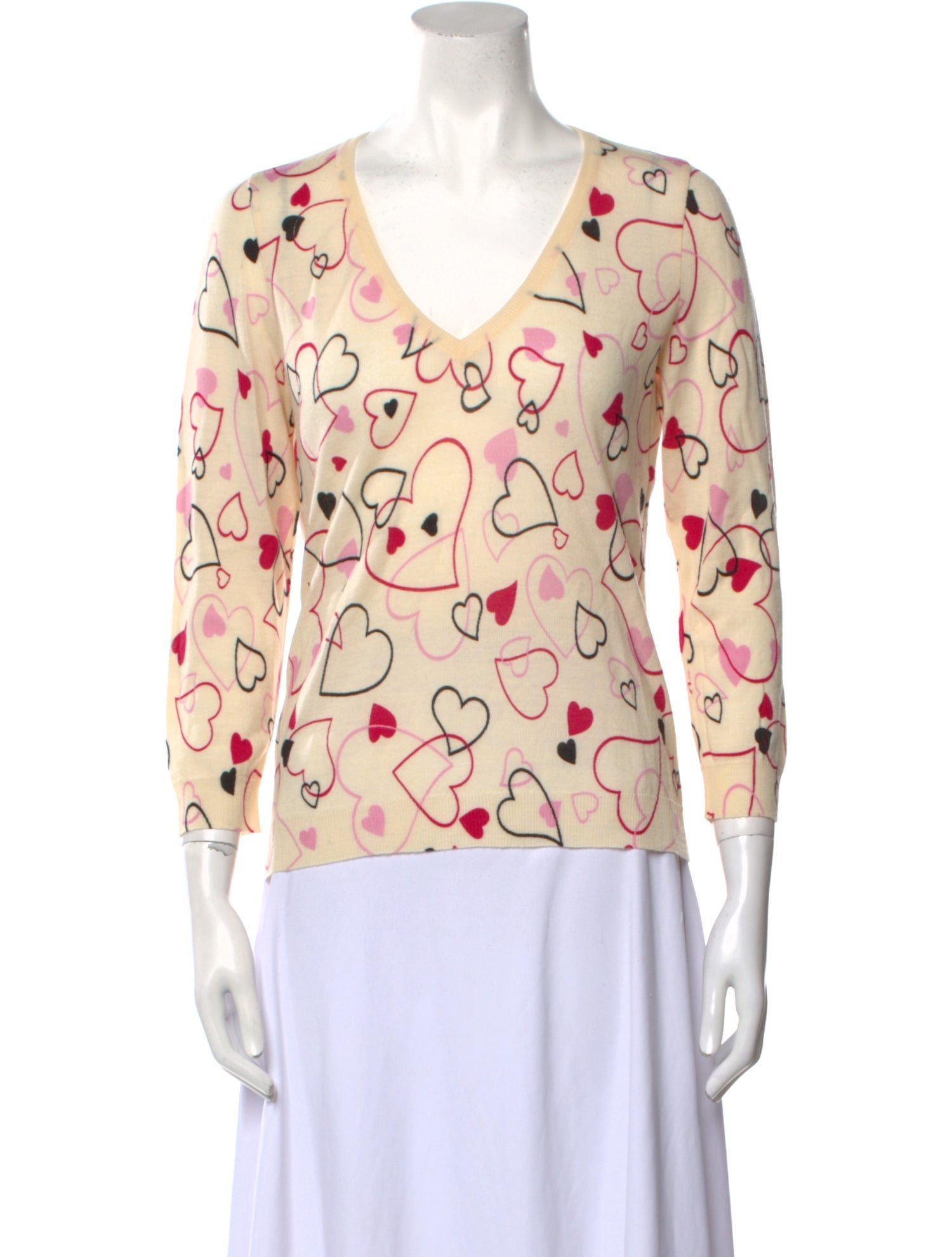 Moschino Virgin Wool Printed Sweater