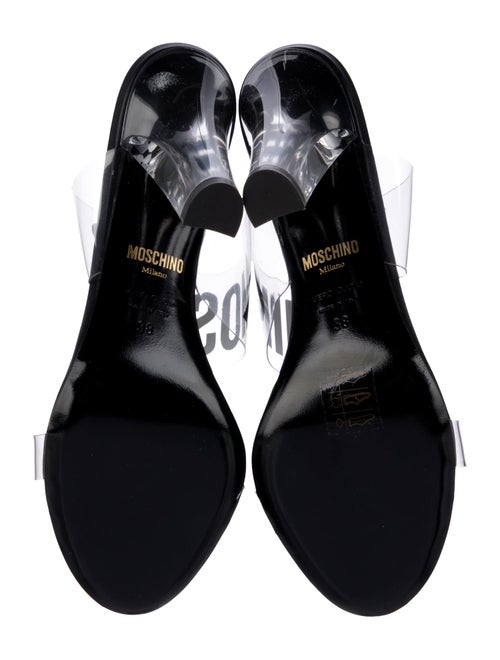 Moschino PVC Graphic Print Slides