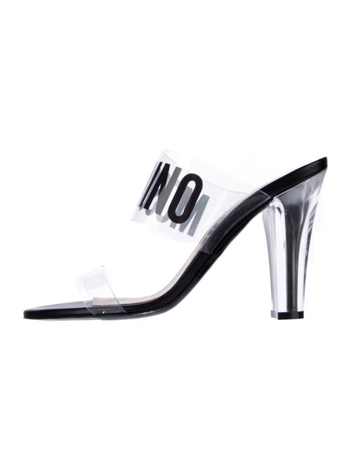 Moschino PVC Graphic Print Slides