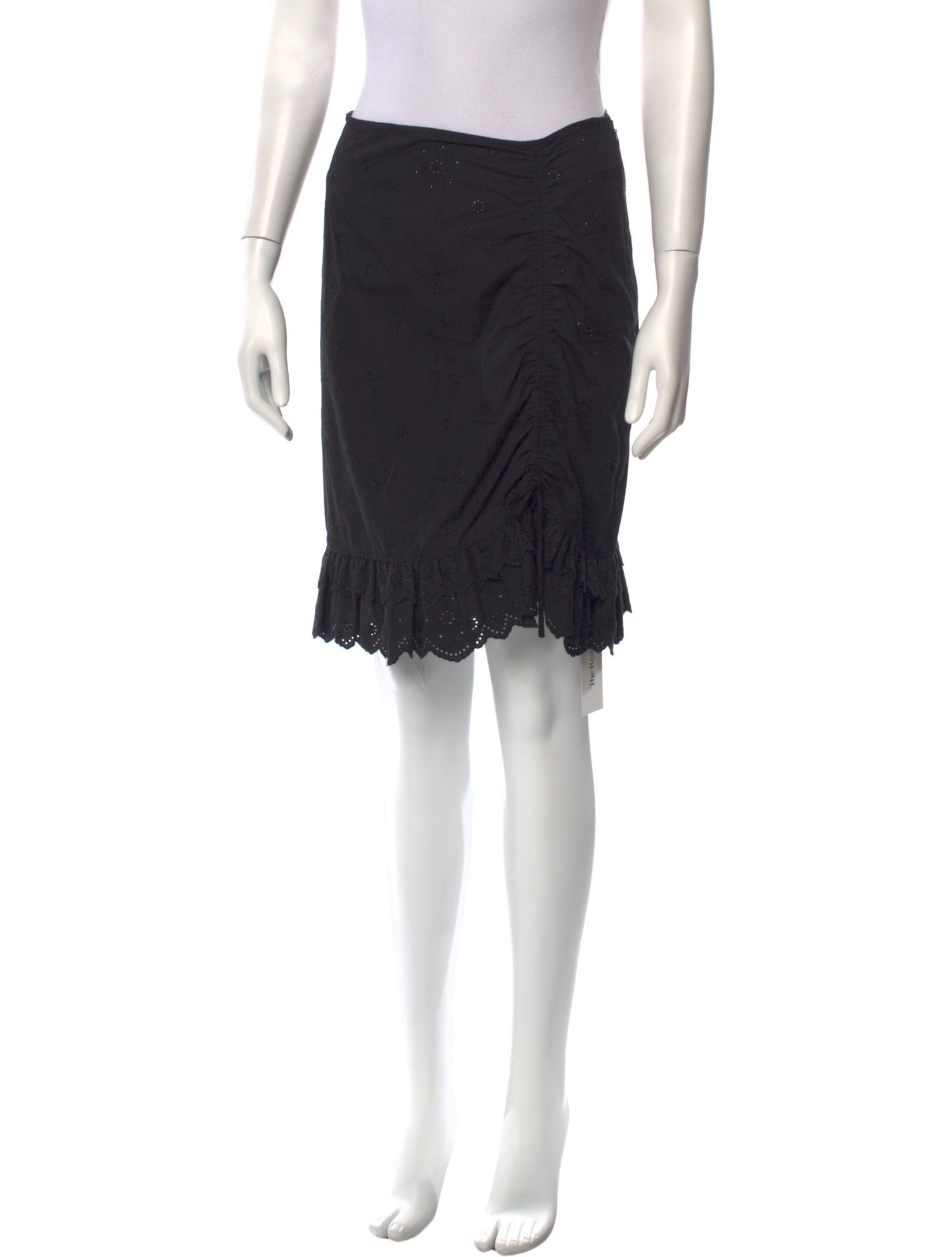 Moschino Embroidered Accent Knee-Length Skirt