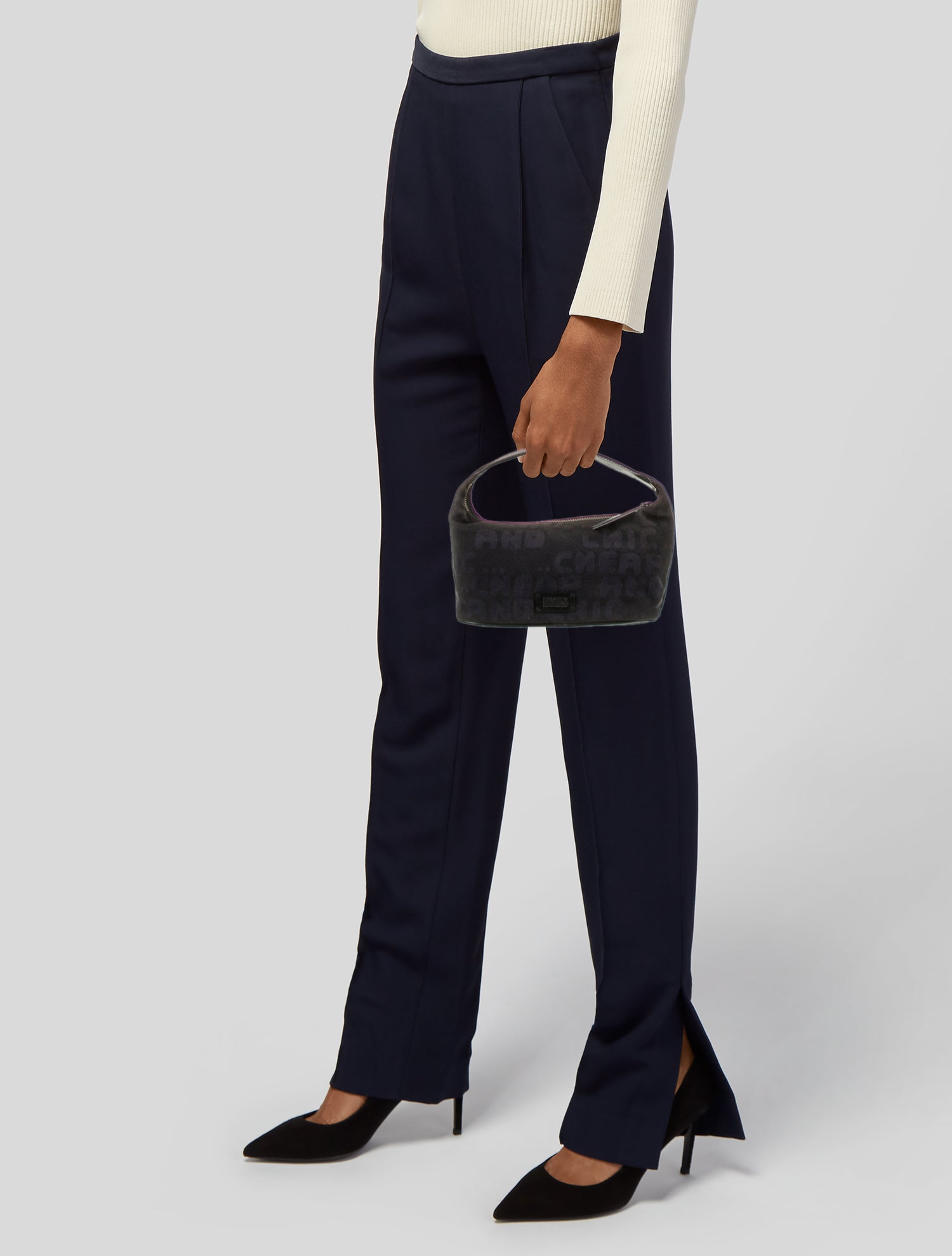 Moschino Canvas Top Handle Bag