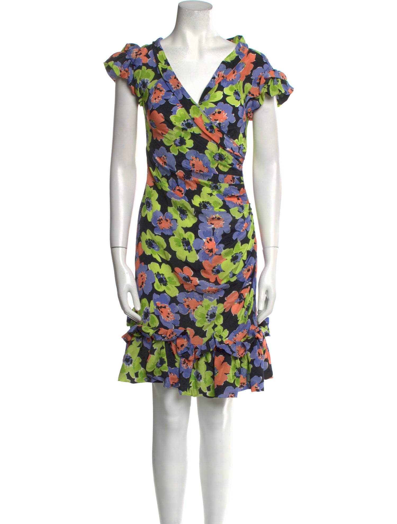 Moschino Silk Knee-Length Dress w/ Tags