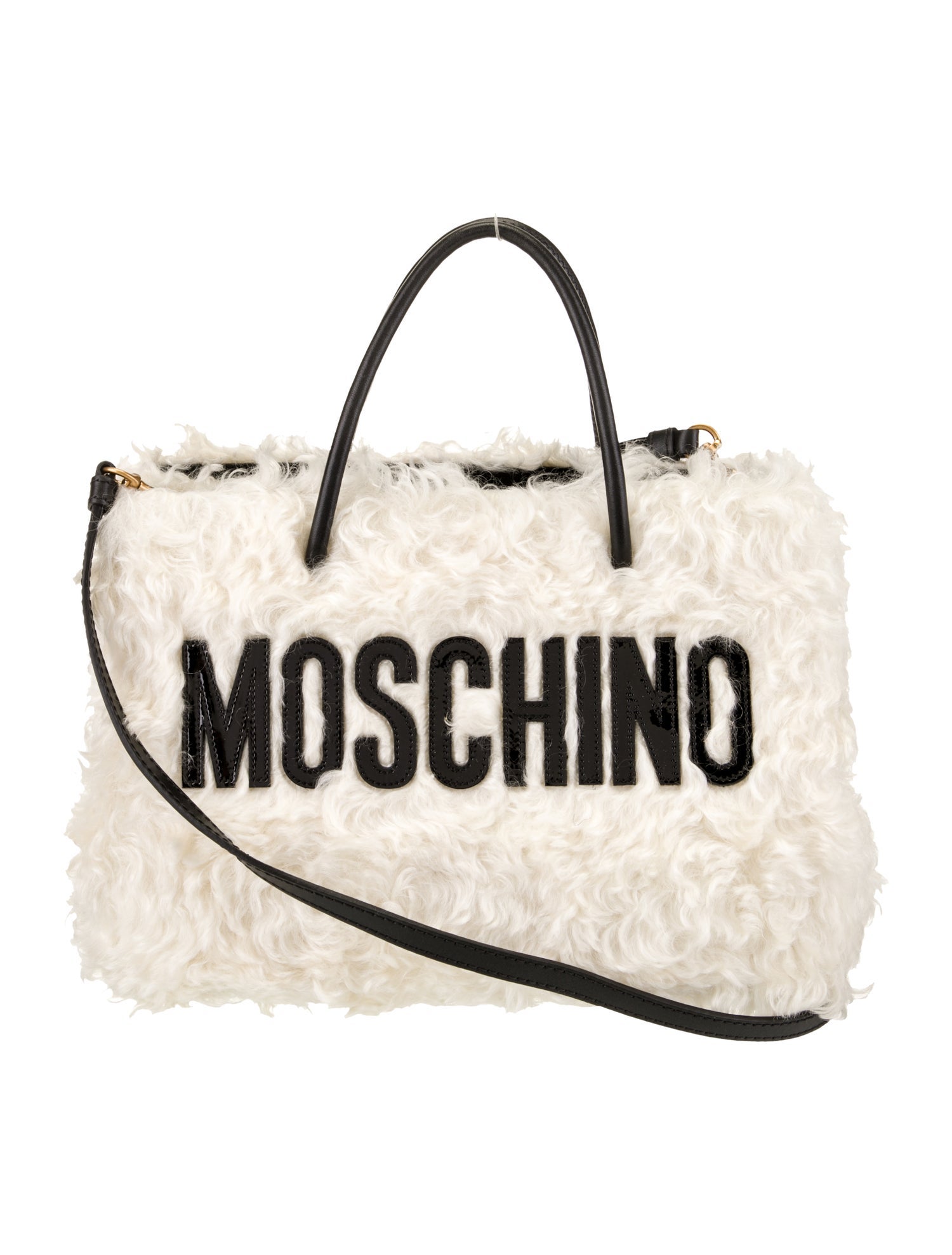 Moschino Mohair Top Handle Bag