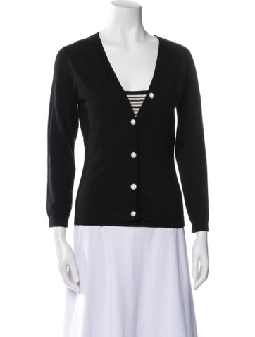 Moschino Cheap and Chic Tops Virgin Wool V-Neck Top M