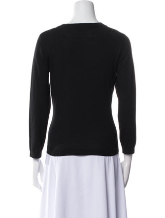 Moschino Cheap and Chic Virgin Wool V-Neck Top