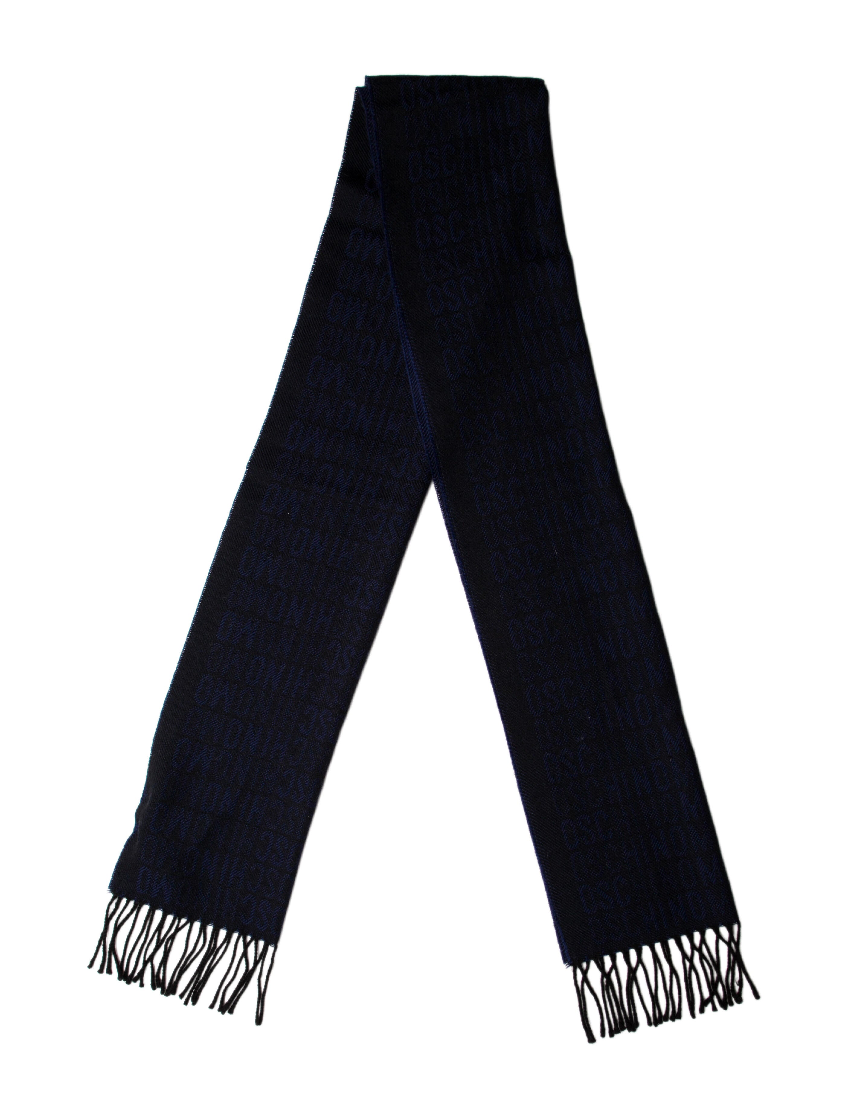 Moschino Cashmere Striped Scarf