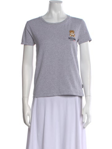 Moschino Tops Graphic Print Crew Neck T-Shirt S