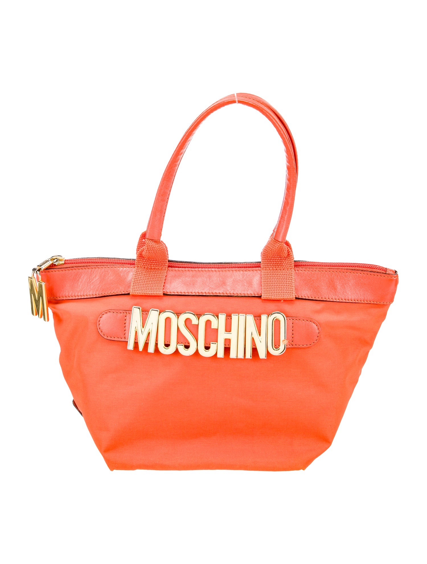 Moschino Nylon Top Handle Bag