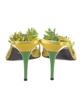 Moschino Satin Printed Slides