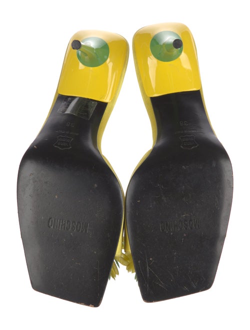 Moschino Satin Printed Slides