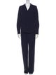 Moschino Virgin Wool V-Neck Jumpsuit