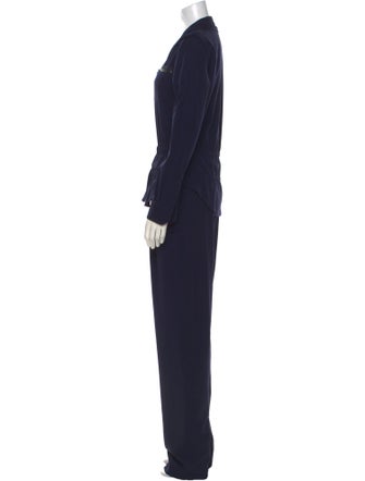 Moschino Virgin Wool V-Neck Jumpsuit