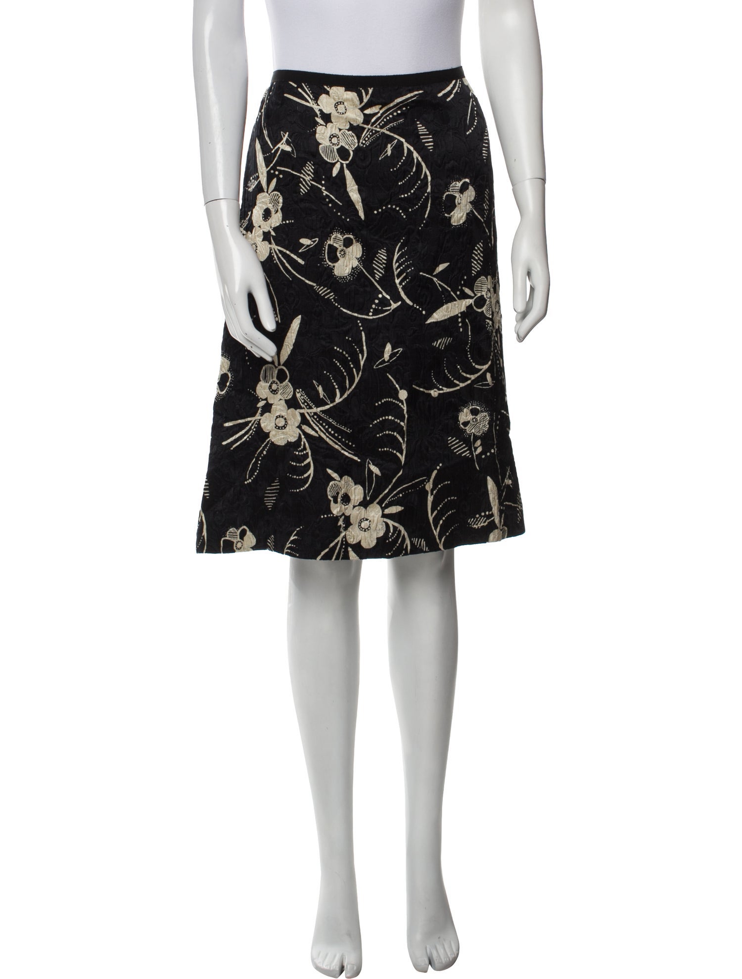 Moschino Silk Knee-Length Skirt