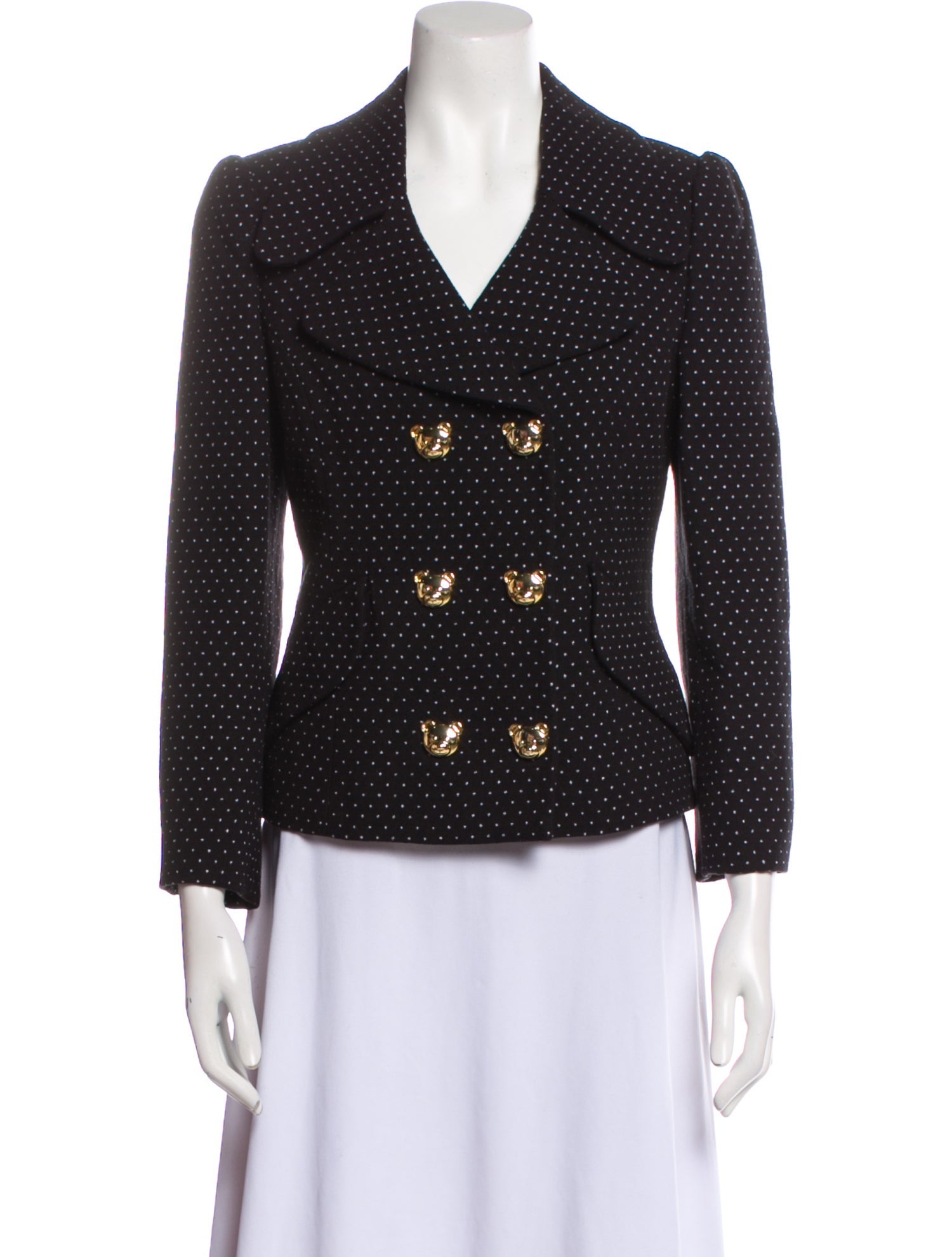 Moschino Couture Polka Dot Print Blazer