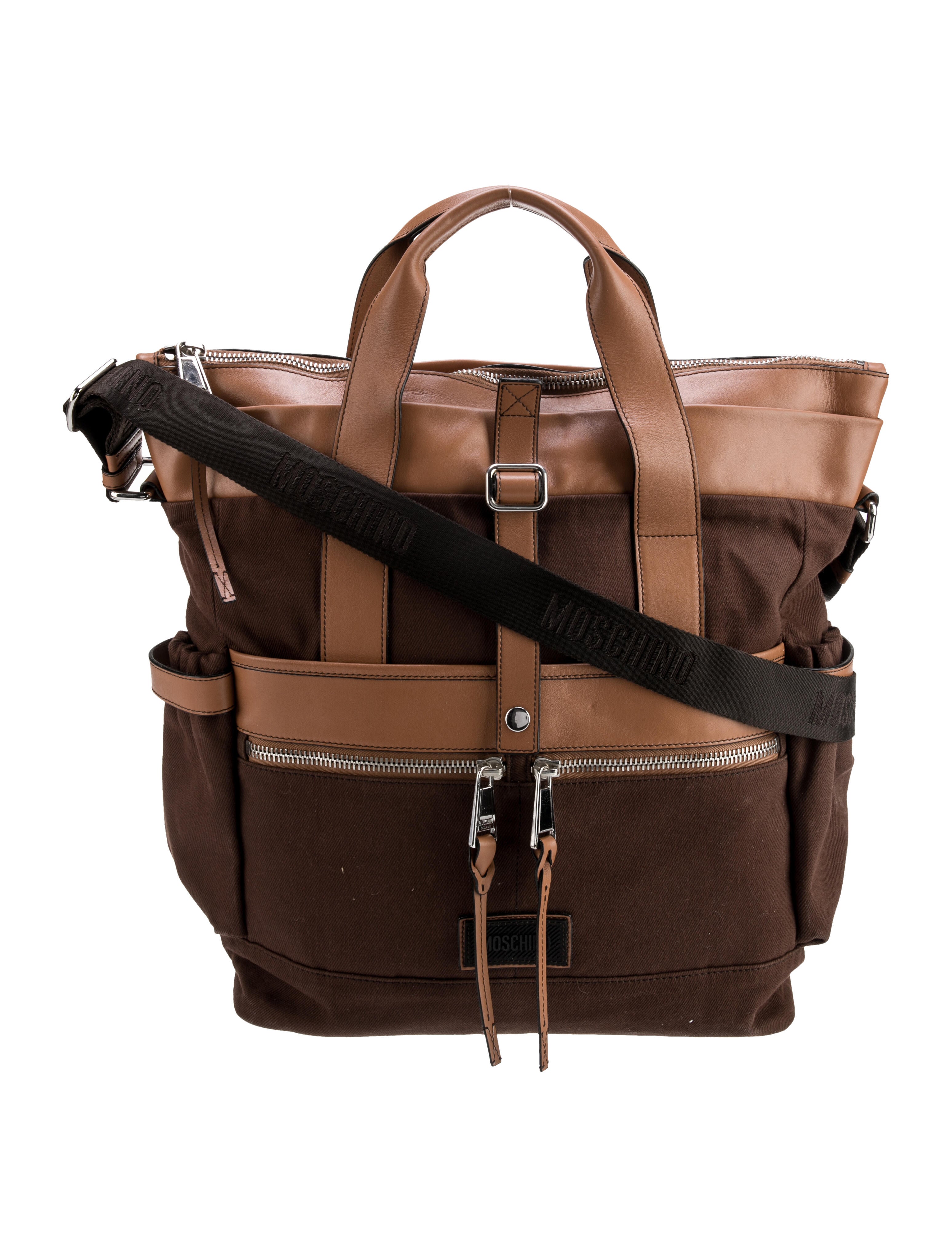 Moschino Canvas Top Handle Bag