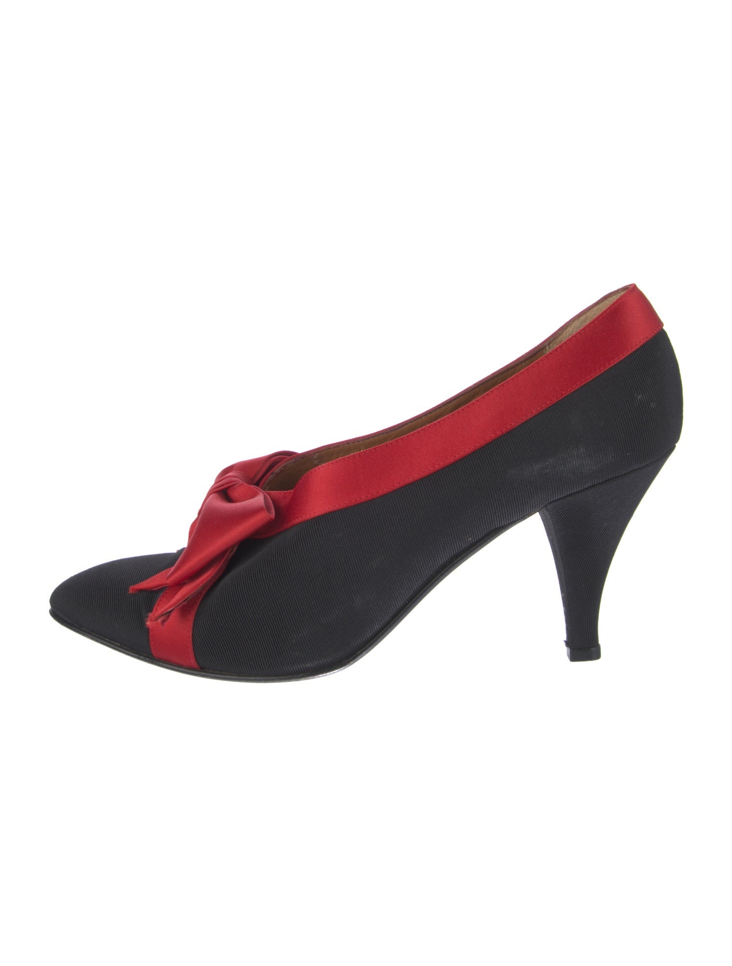 Moschino Printed Bow Accents Pumps