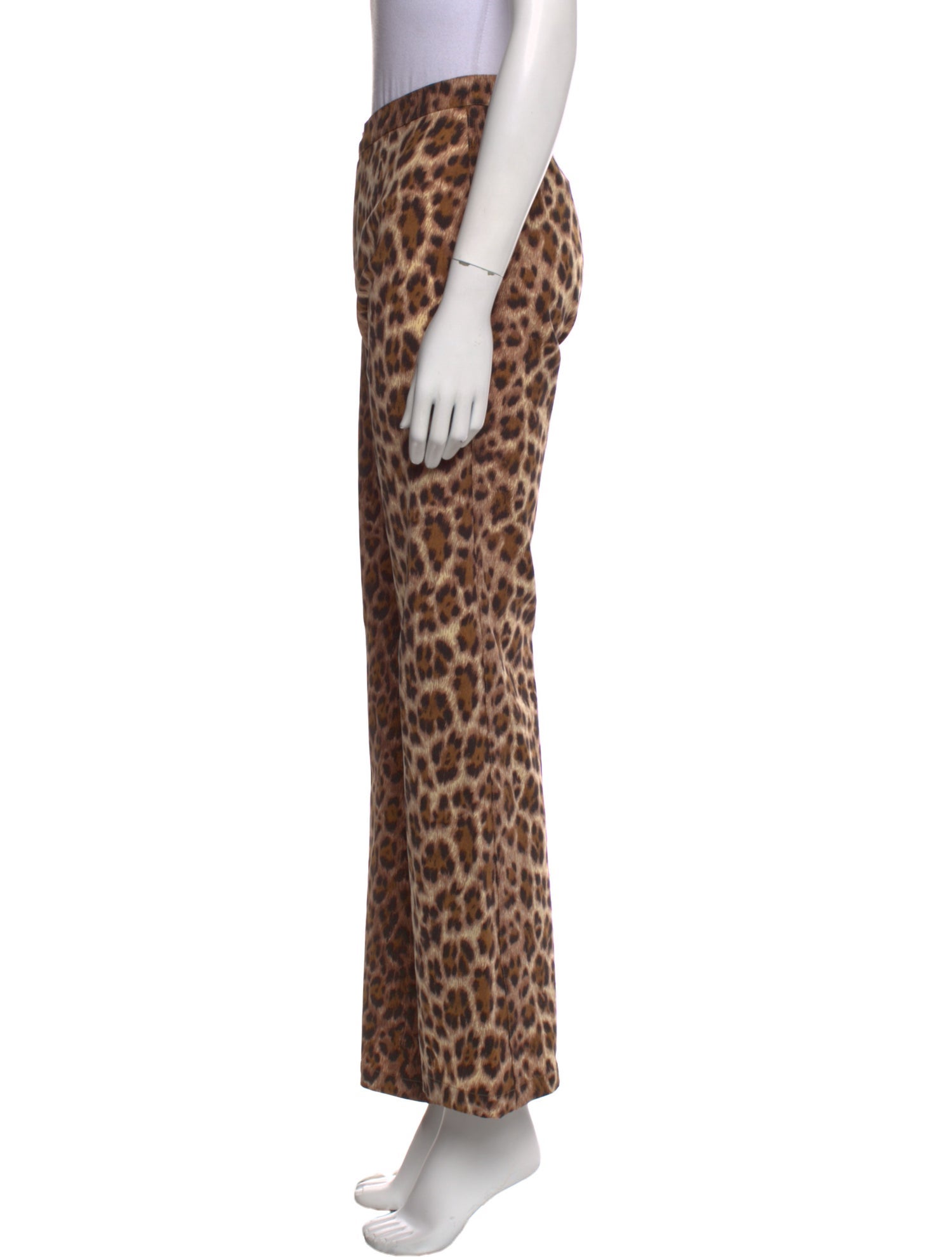 Moschino Animal Print Wide Leg Pants