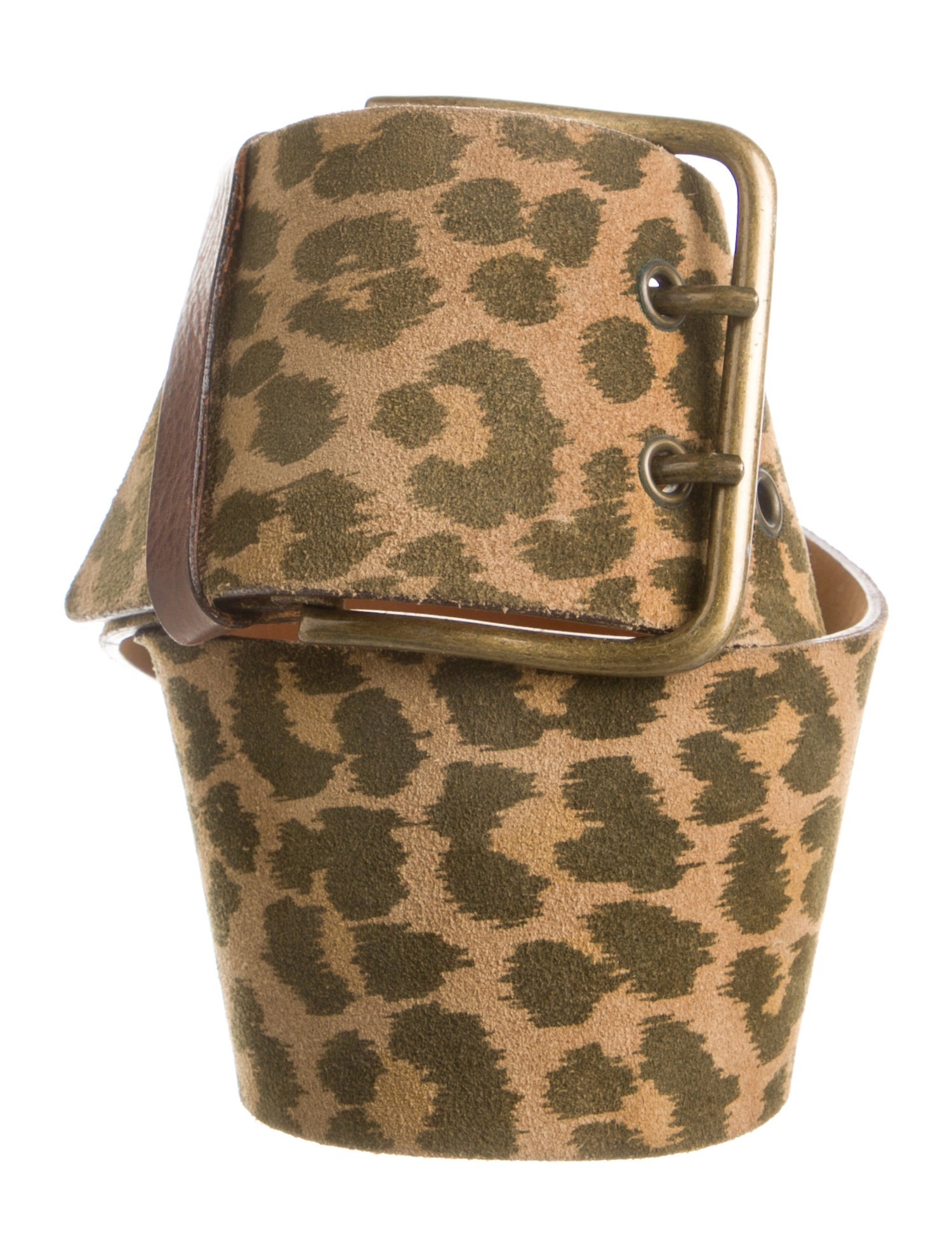 Moschino Wide Suede Waist Belt