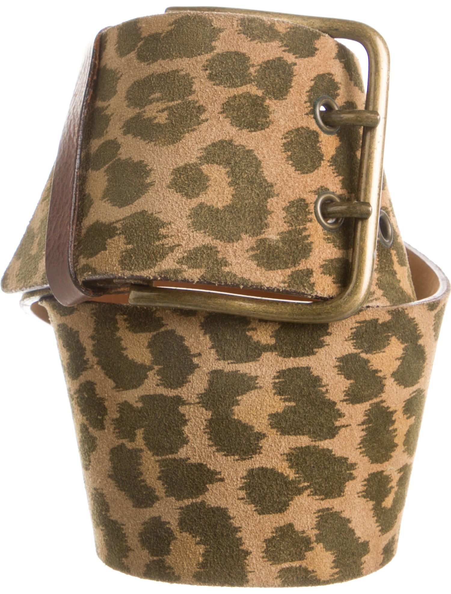 Moschino Wide Suede Waist Belt