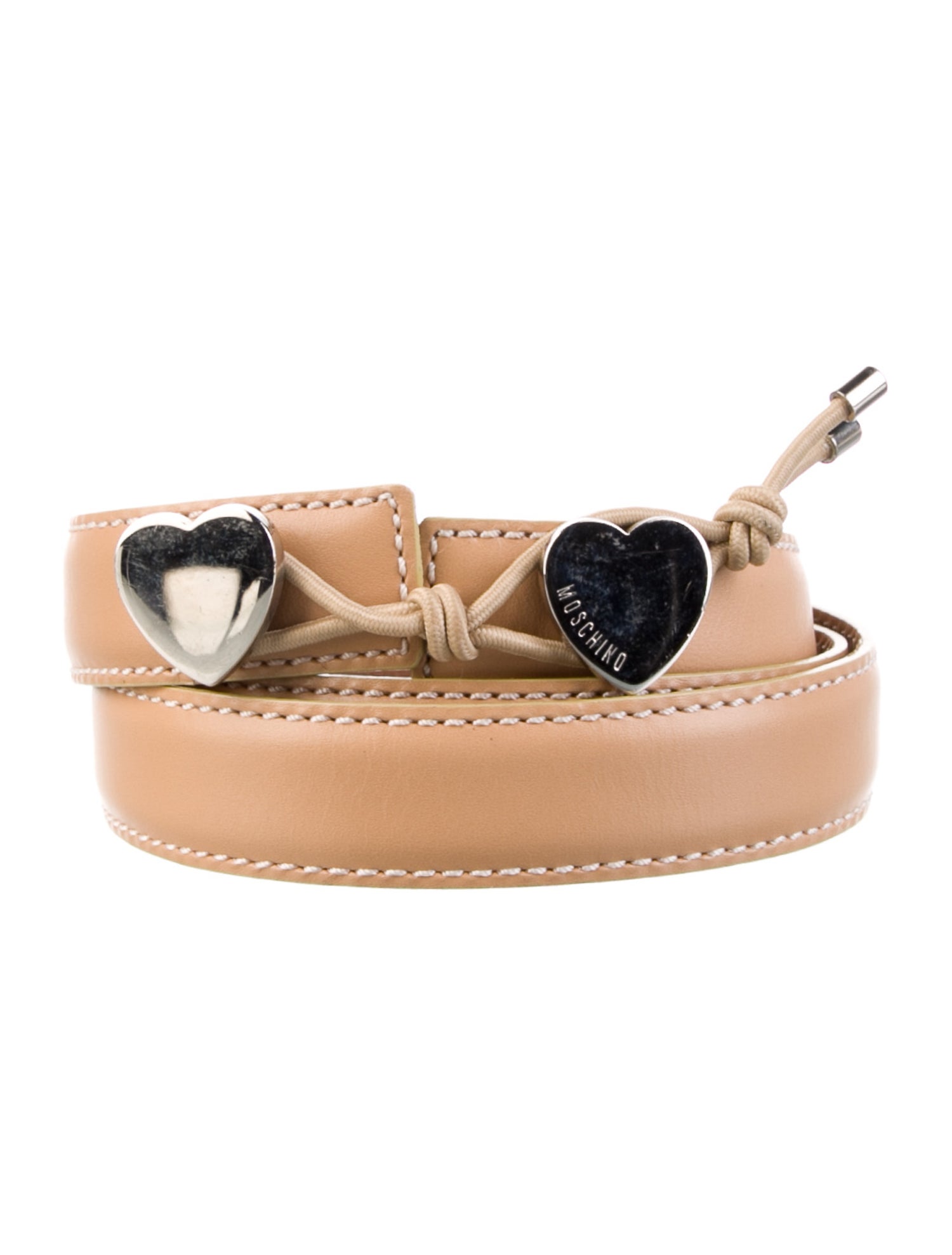 Moschino Skinny Leather Belt