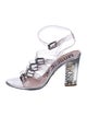 Moschino PVC Graphic Print Sandals