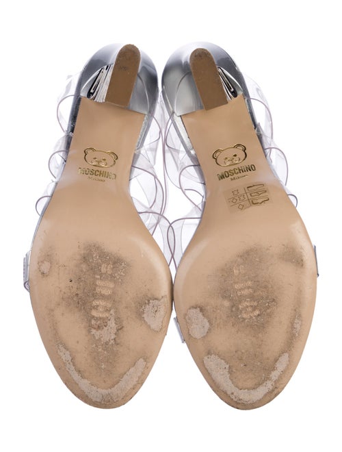 Moschino PVC Graphic Print Sandals