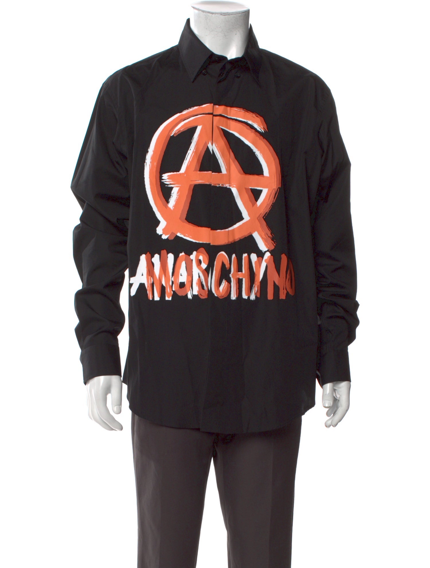 Moschino Graphic Print Long Sleeve Shirt