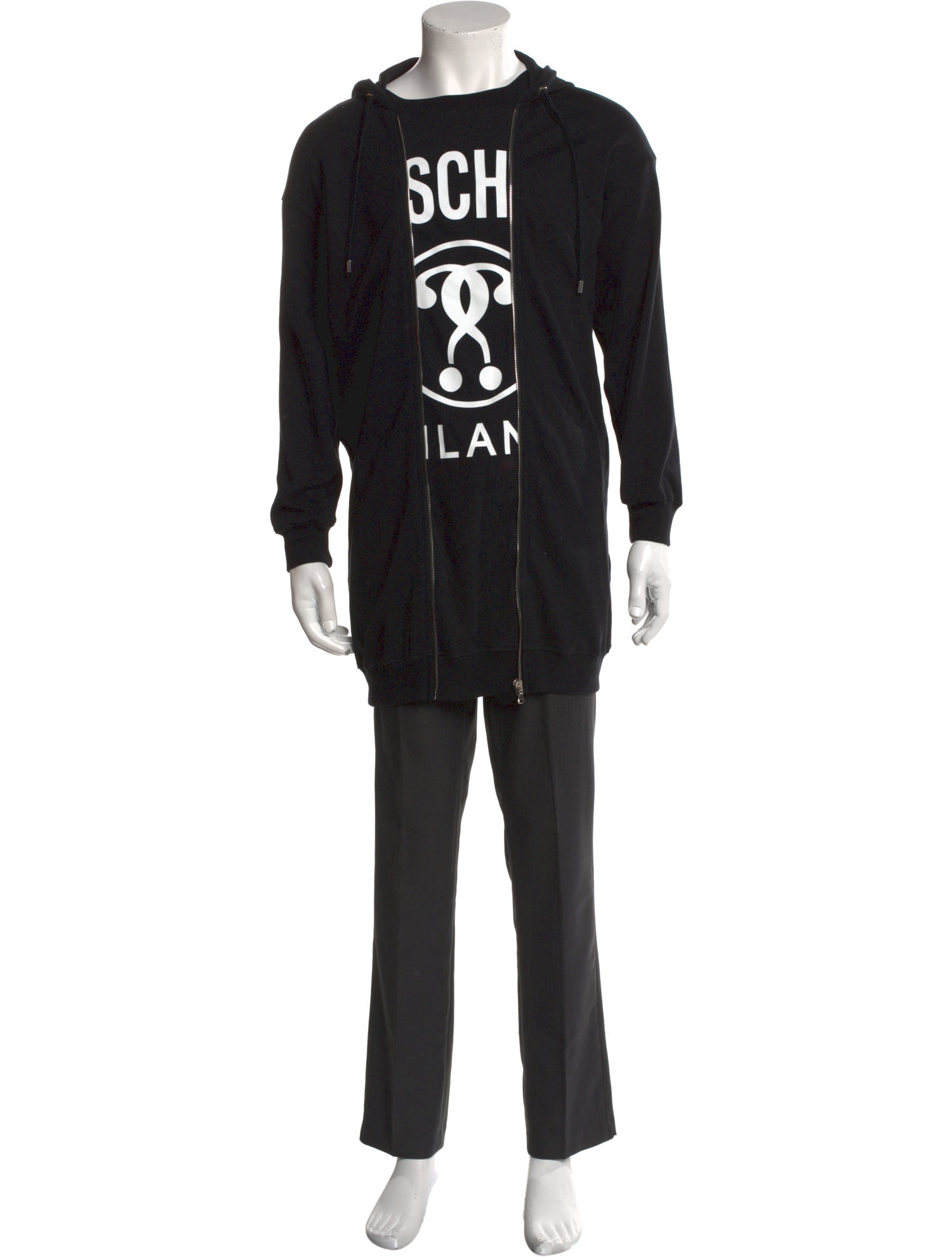 Moschino Couture Graphic Print Crew Neck Hoodie