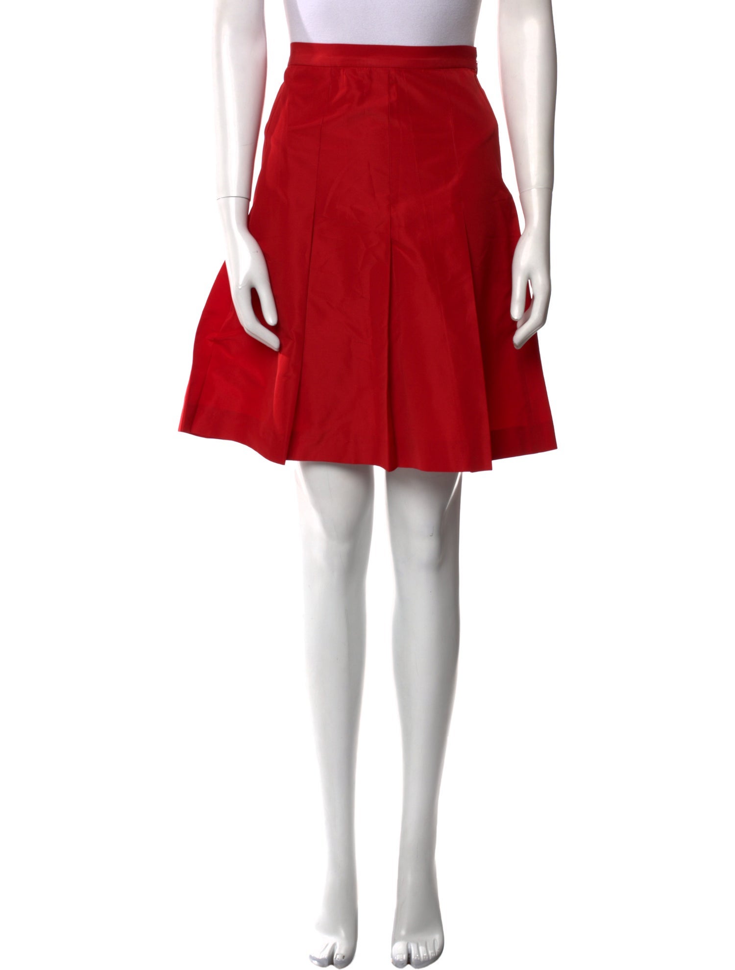 Moschino Pleated Accents Knee-Length Skirt