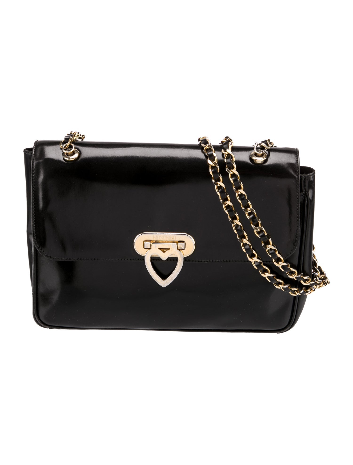 Moschino Patent Leather Evening Bag