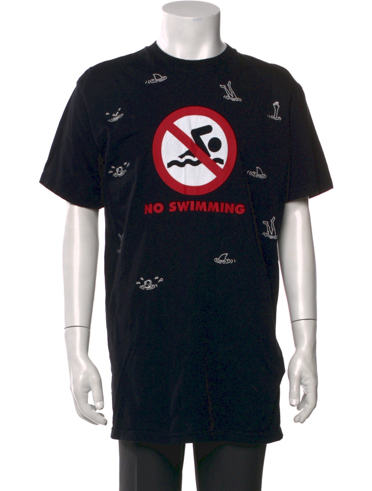 Moschino Mare Graphic Print Crew Neck T-Shirt