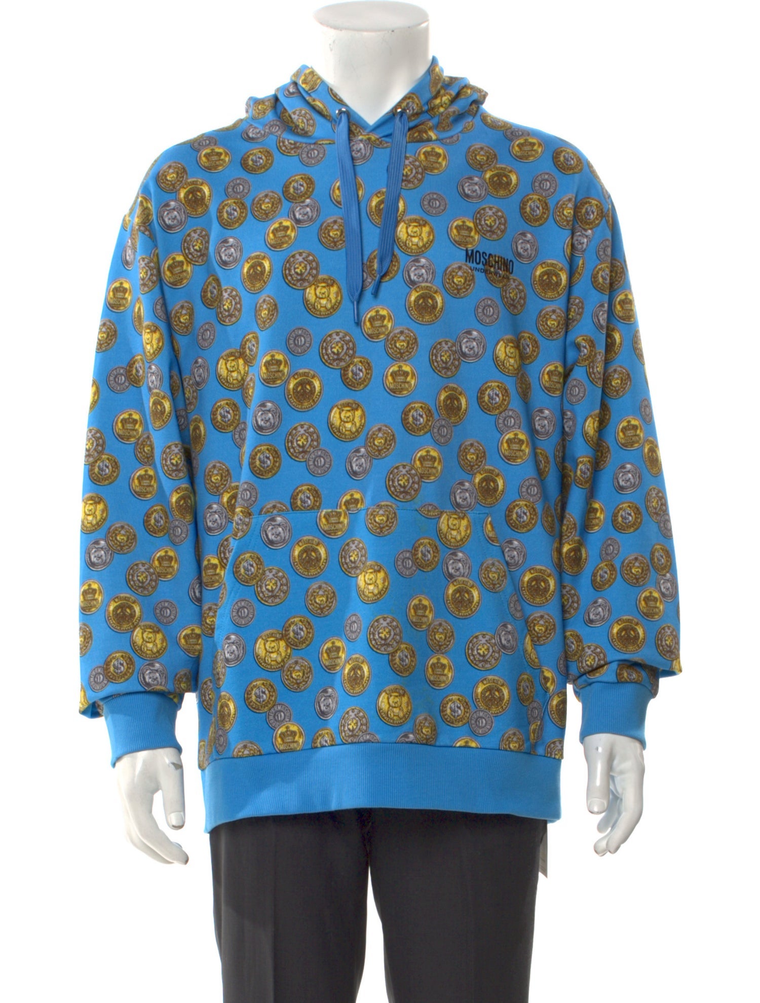 Moschino Printed Crew Neck Hoodie