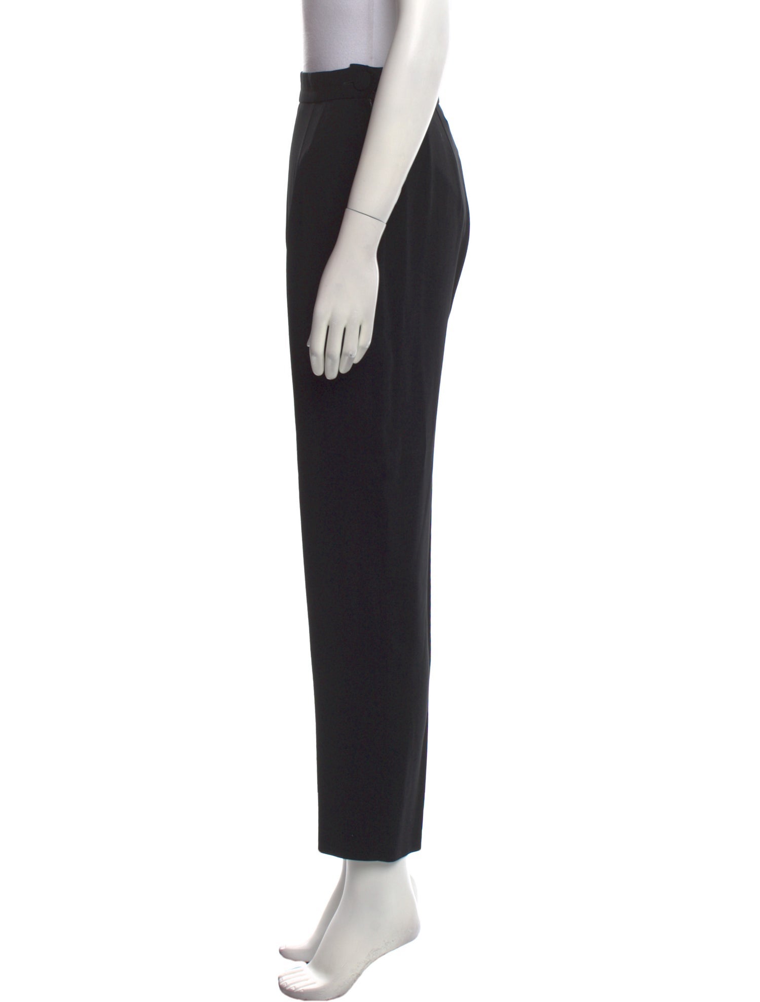 Moschino Couture Virgin Wool Straight Leg Pants
